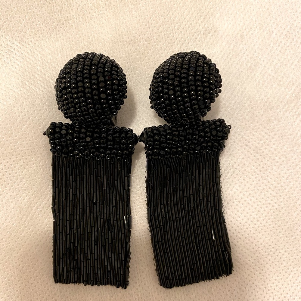 Oscar De La Renta beaded earrings